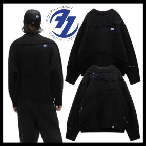 ADERERROR  |Unisex Street Style Logo Sweaters