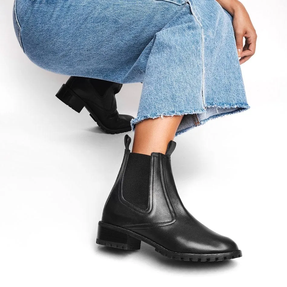Antwerp Black Chelsea Boots