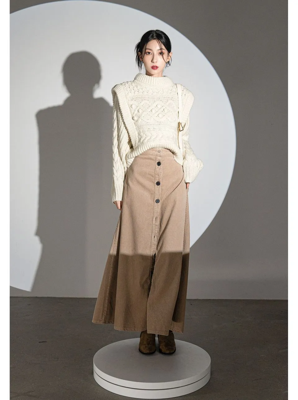 AVANDRESS  |Stripes Street Style Long Sleeves Plain Sweaters