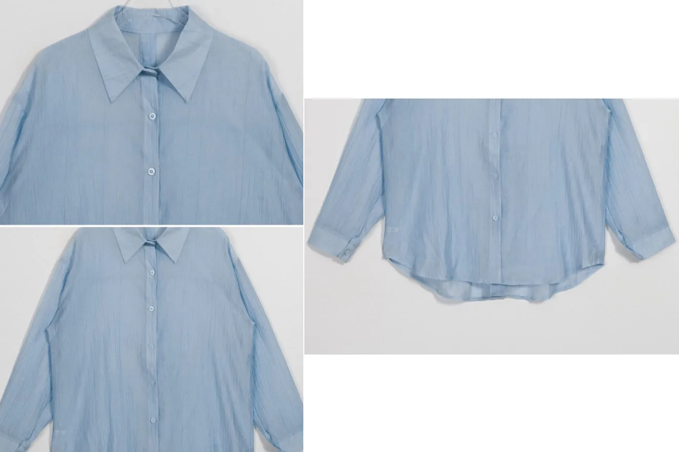 Binary01  |Sheer Shirts & Blouses