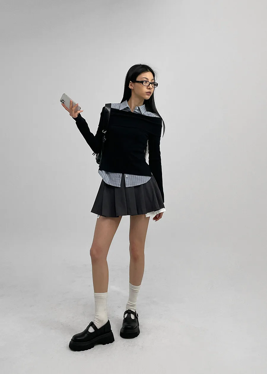 BLACKUP  |Stripes Shirts & Blouses