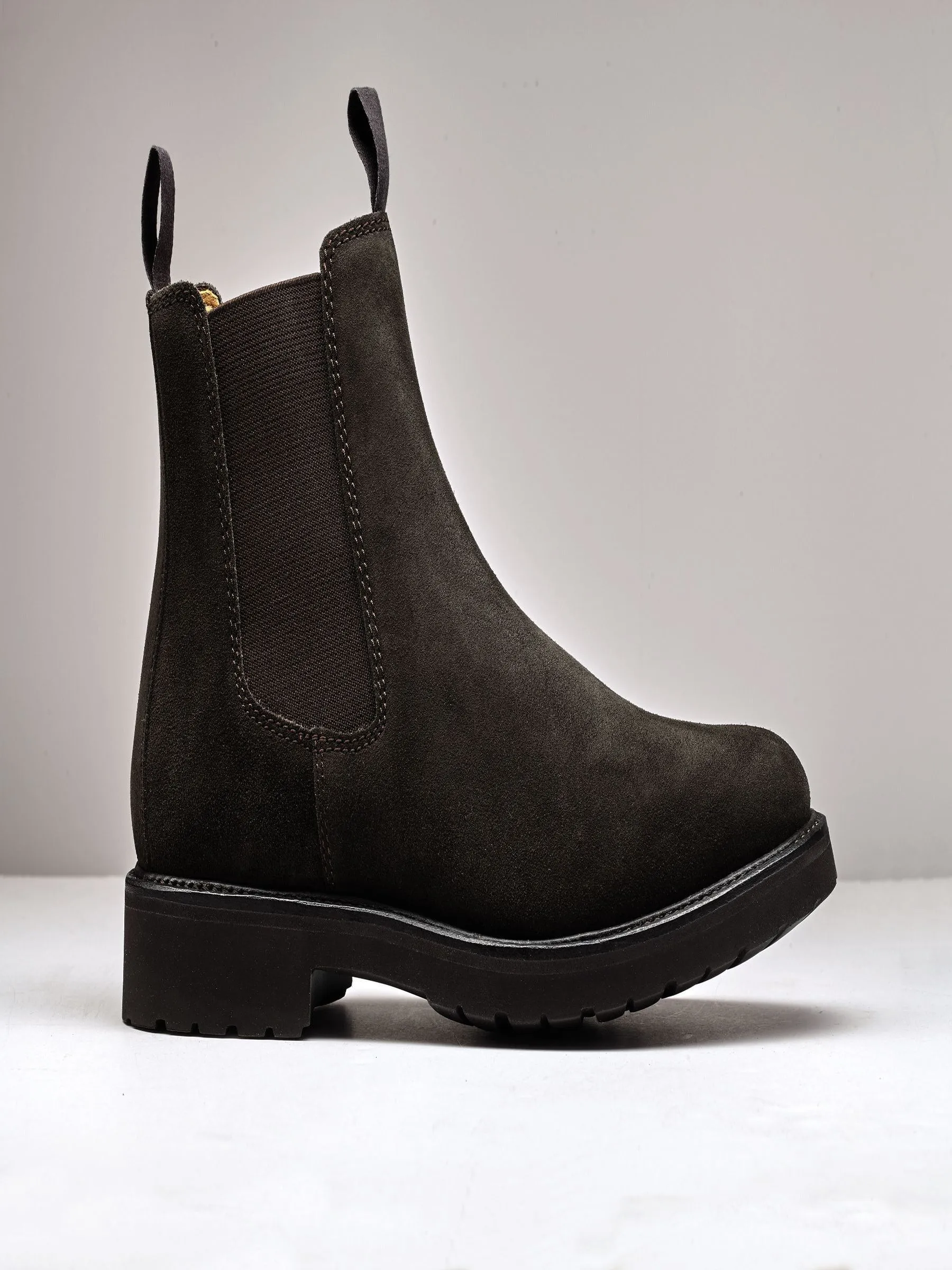 Charles Tyrwhitt Brown Suede Rubber Sole Chelsea Boots