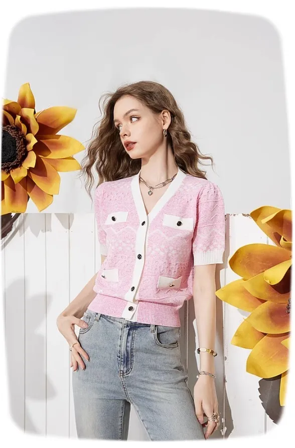 ELF SACK  |Short Sleeves Cardigans