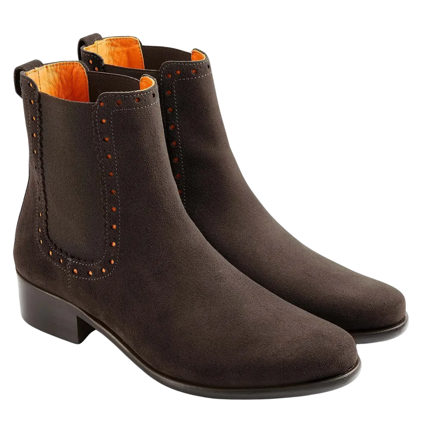 Fairfax & Favor Brogued Chelsea Suede Boots