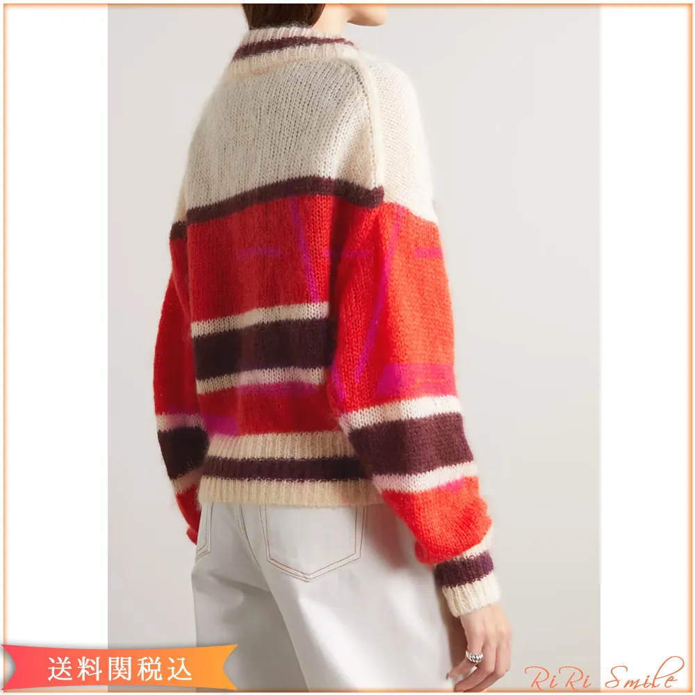 Ganni  |Stripes Wool Cardigans
