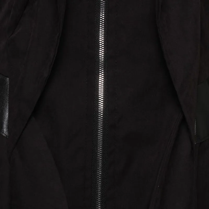Gothic trench Women Overcoats / Vintage Alternative Fashion Plain Gothic Coats