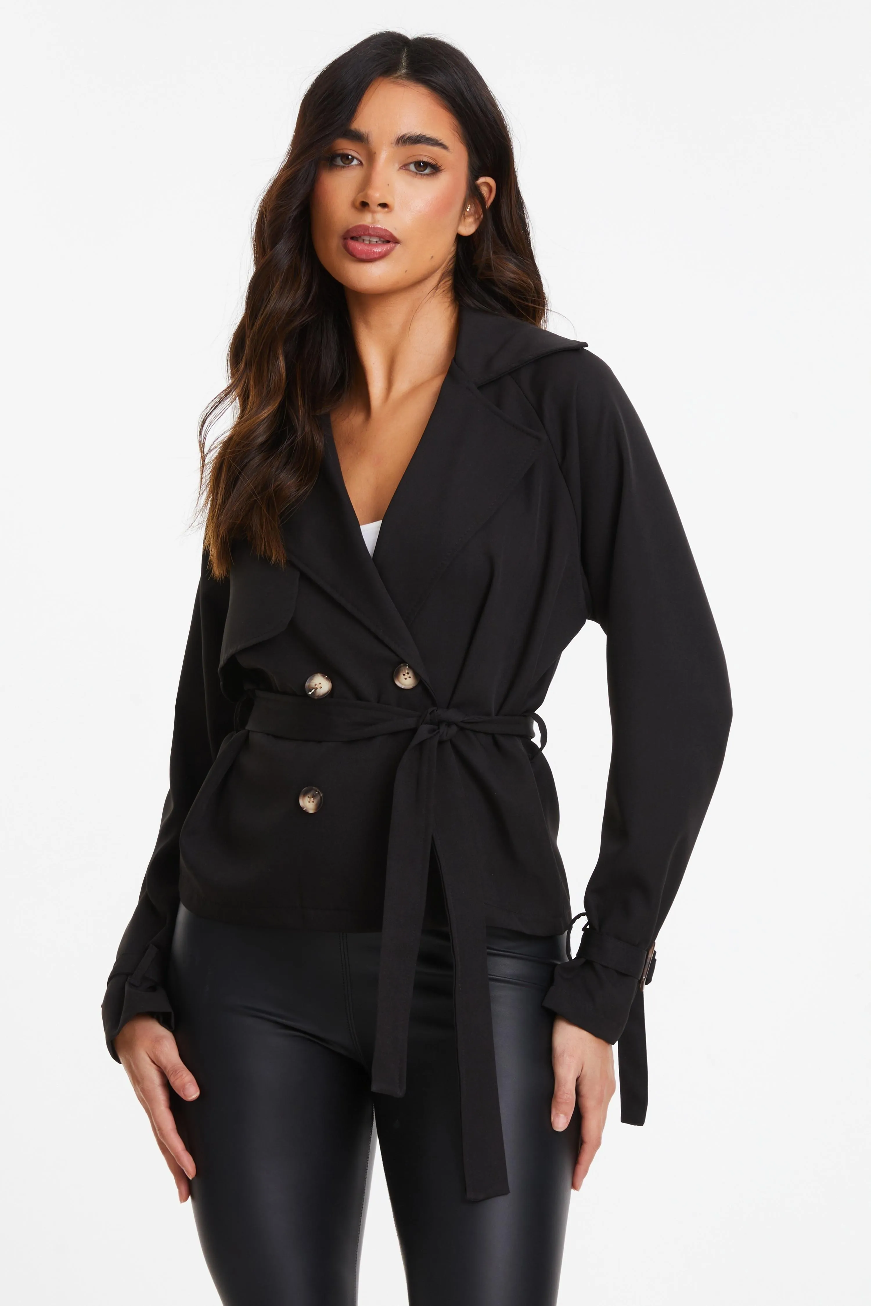 Jackets & Coats | Cropped Trench Coat | Quiz