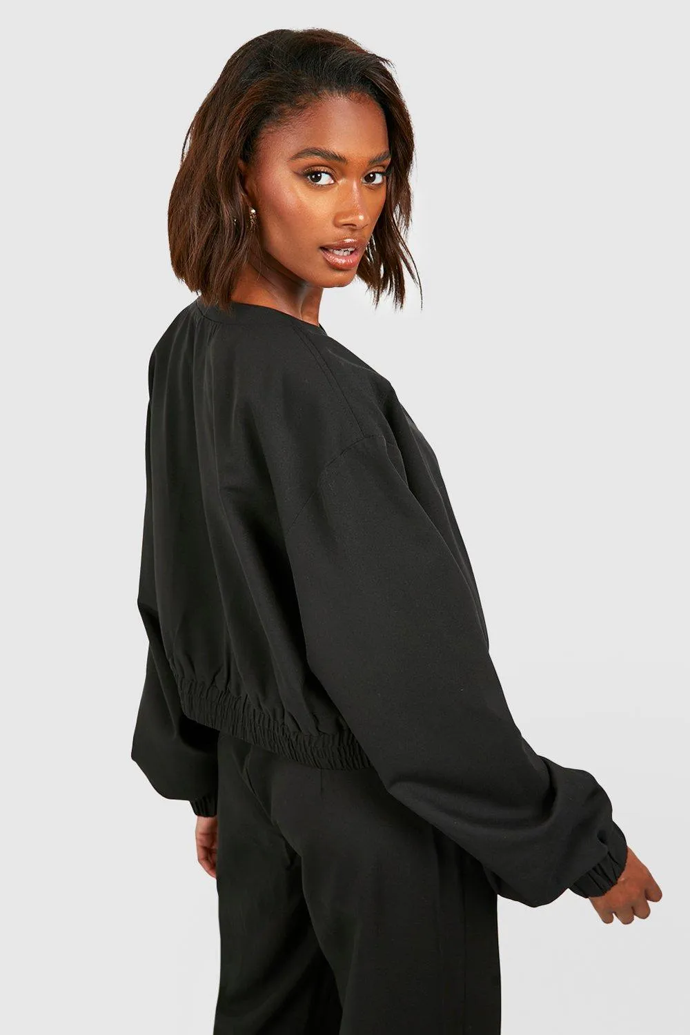 Jackets & Coats | Mock Horn Boxy Bomber Jacket | boohoo