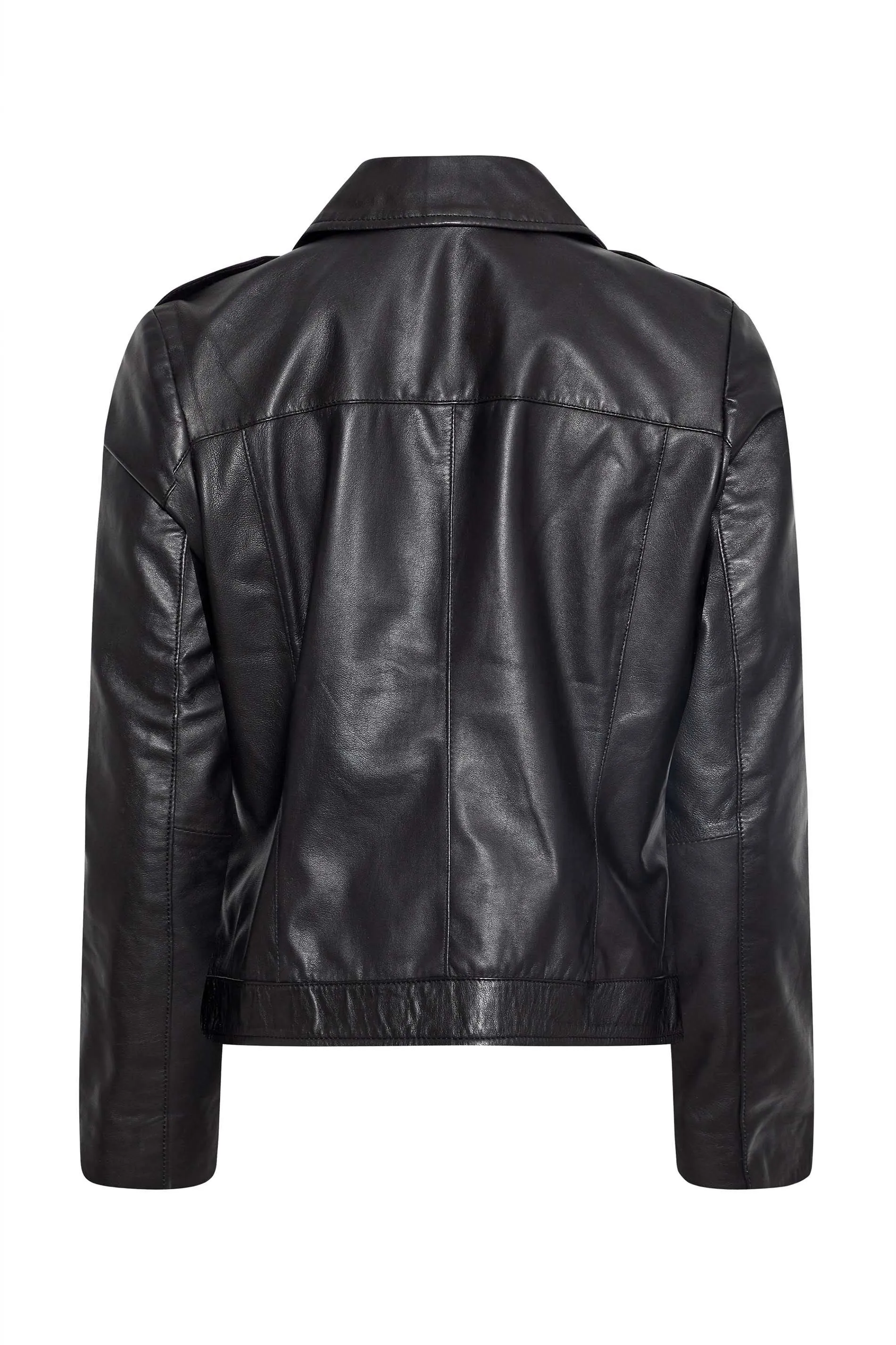 Jackets & Coats | Petite Leather Biker Jacket | PixieGirl