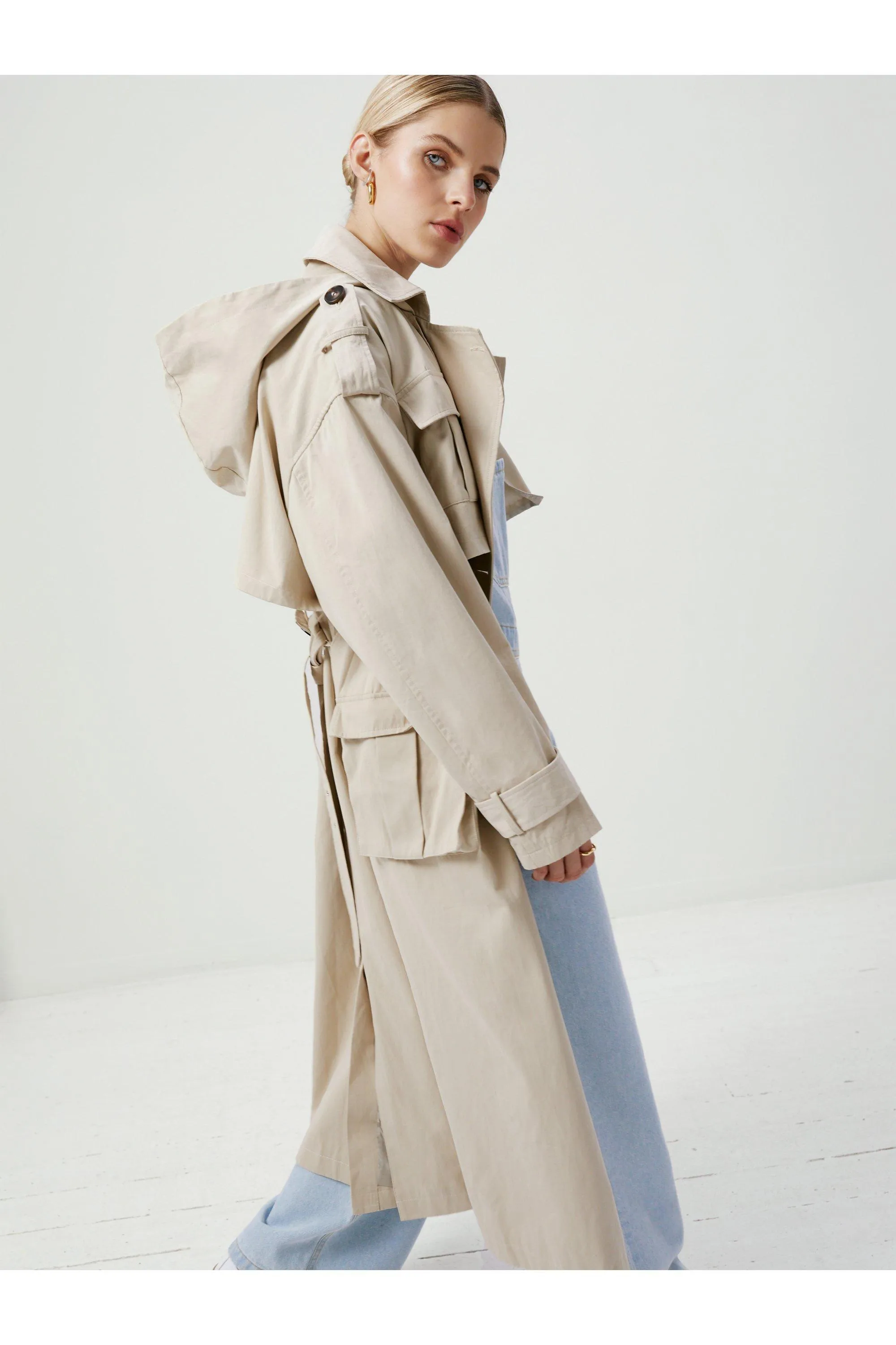 Jackets & Coats | Premium Hooded Trench Coat | NastyGal