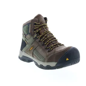Keen Davenport Mid 1016962 Mens Brown Extra Wide Nubuck Lace Up Work Boots