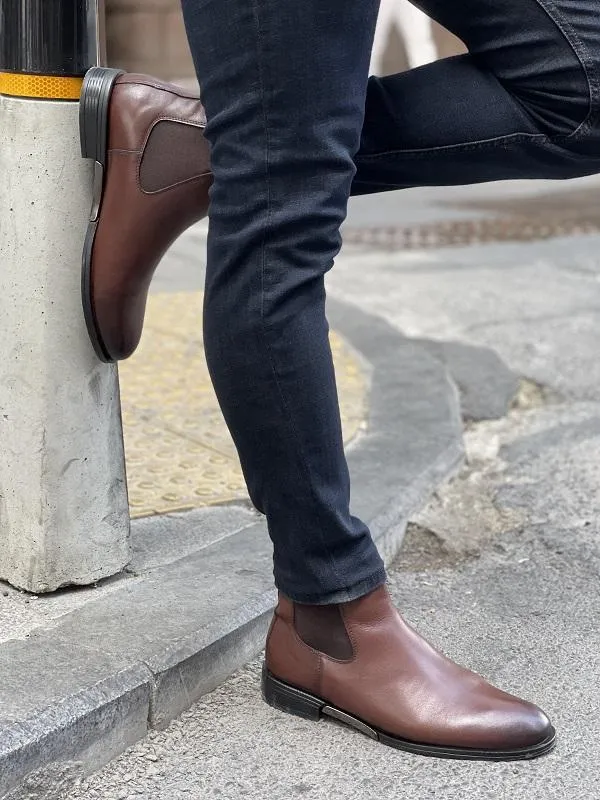 Lance Brown Chelsea Boots