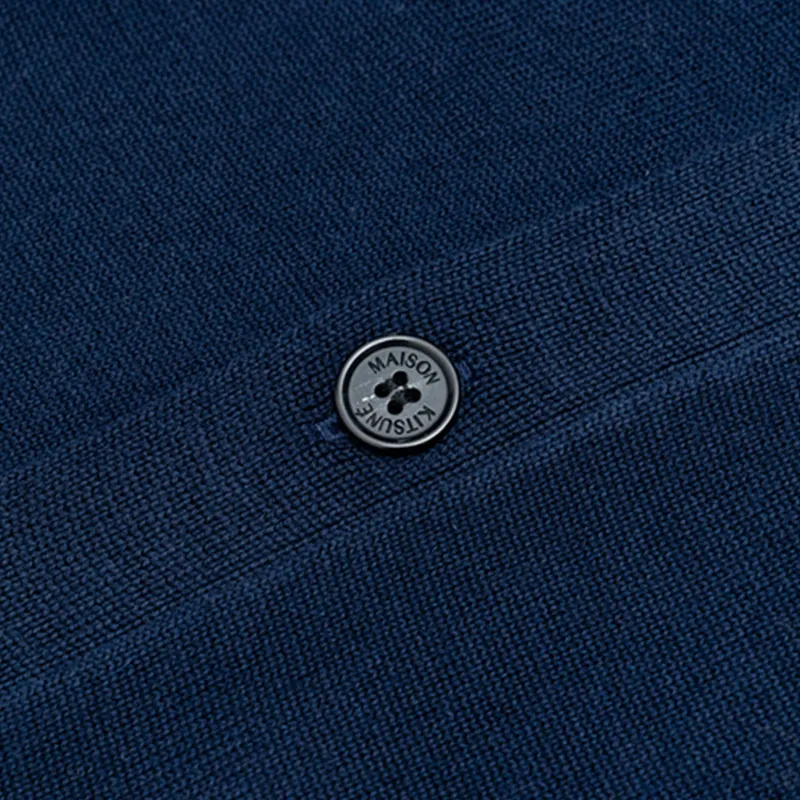 MAISON KITSUNE  |Unisex Street Style Long Sleeves Logo Cardigans