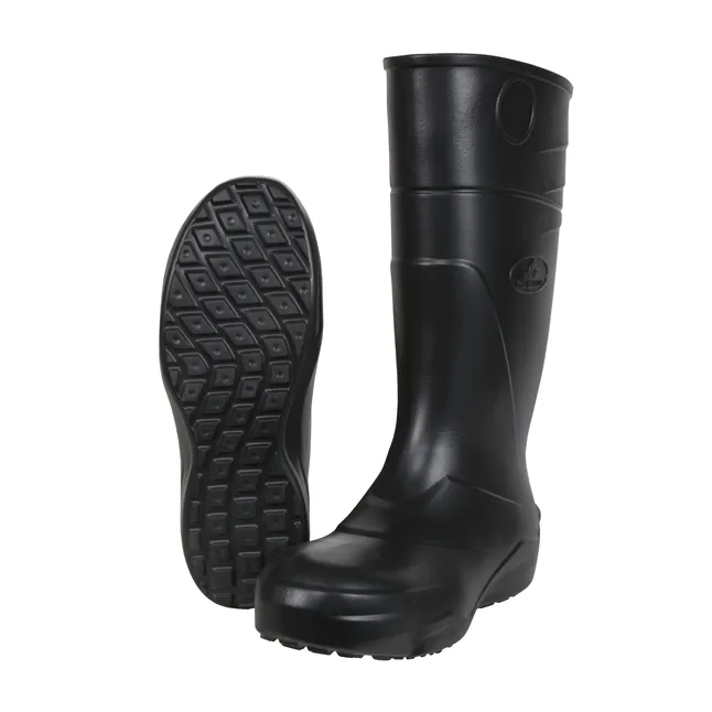 MCR Ultra Lightweight EVA Work Boots, Plain Toe, Black, 15"