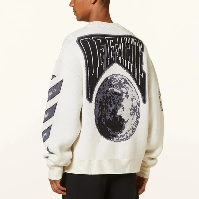 Off-White  |Wool Street Style Cotton Logo Cardigans