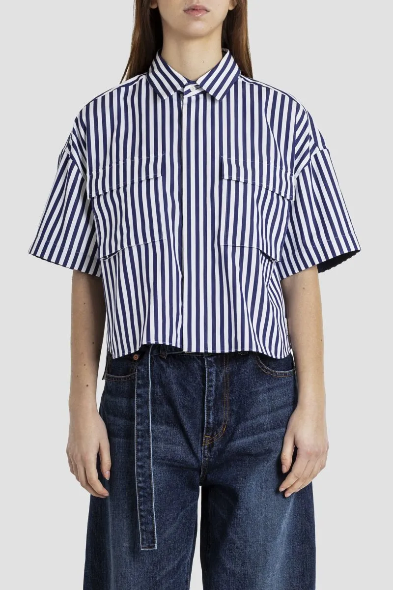 sacai  |Stripes Cotton Shirts & Blouses
