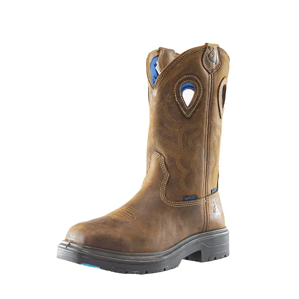 Steel Blue Work Boots Blue Heeler Met - Brown 813904M-BRN