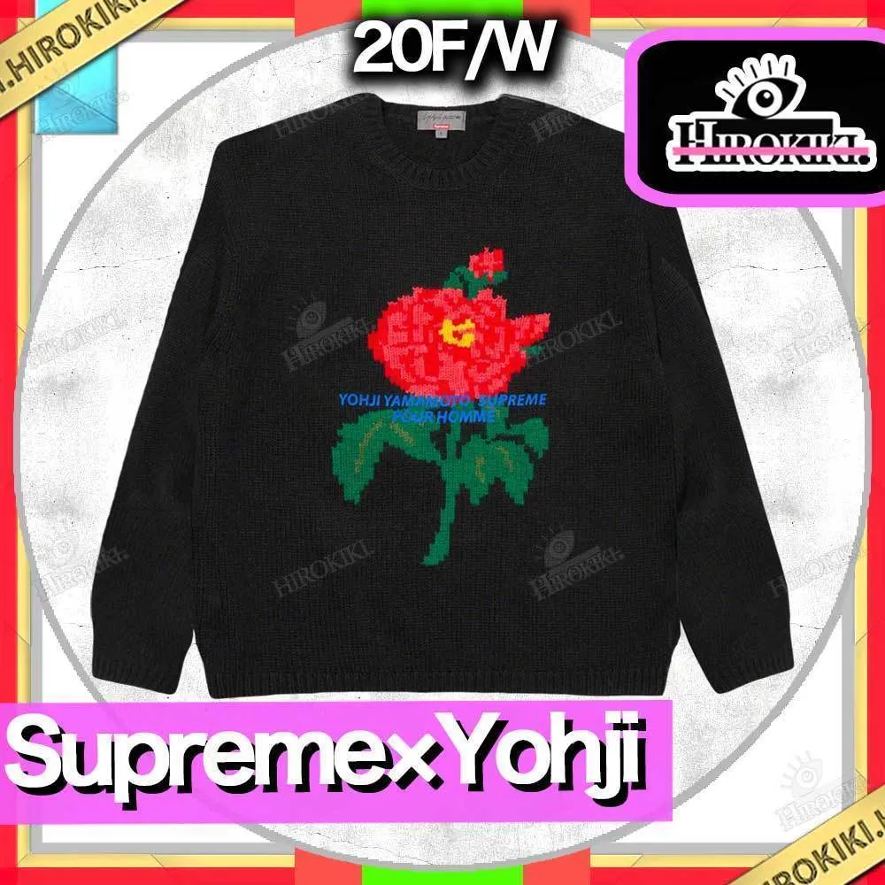 Supreme  |Unisex Street Style Collaboration Logo Skater Style Sweaters