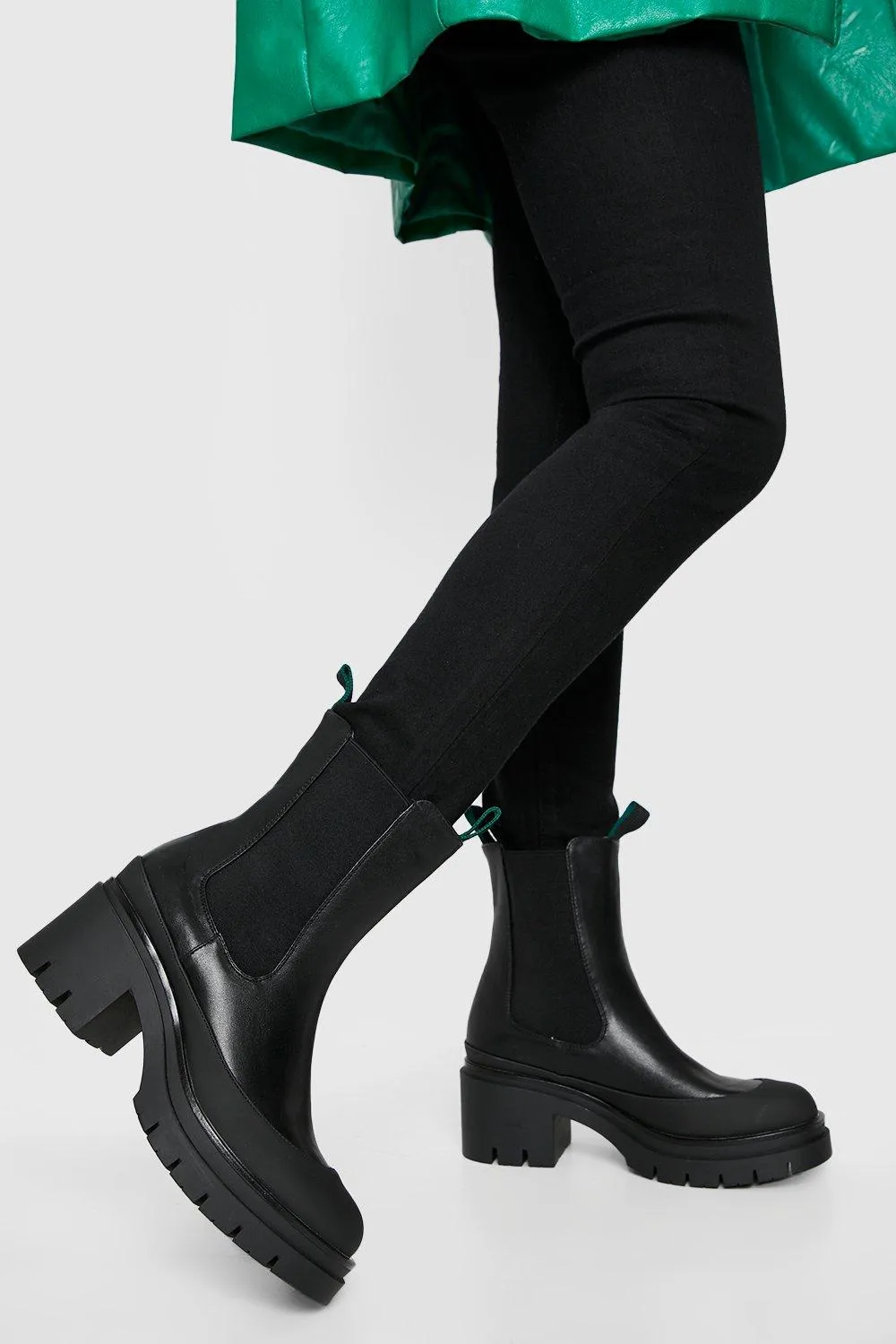 Tab Detail Chelsea Boots