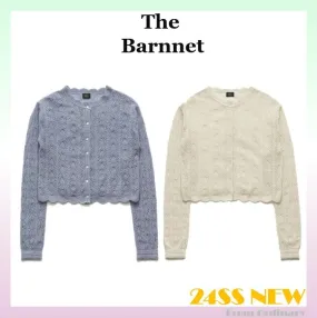 The Barnnet  |Wool Street Style Long Sleeves Logo Cardigans