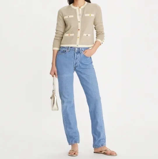 Tory Burch  |Casual Style Unisex Street Style Logo Cardigans