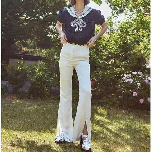 VITAL SIGN  |Casual Style Street Style Long Sleeves Logo Shirts & Blouses